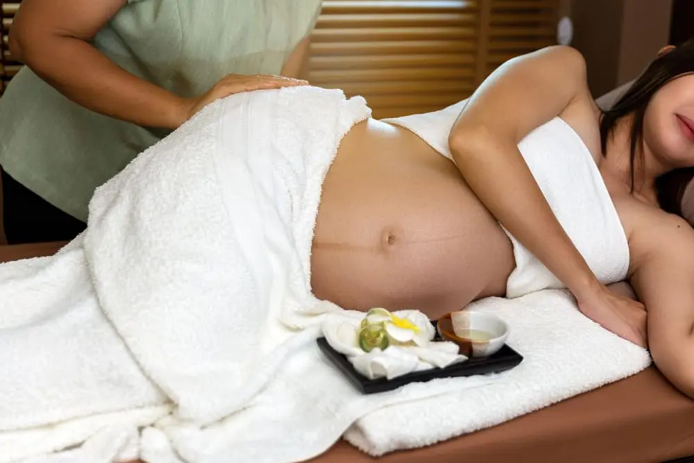 Prenatal massage relaxation